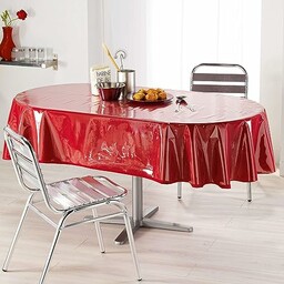 Decorline Obrus owalny 140 x 240 gładki, przezroczysty