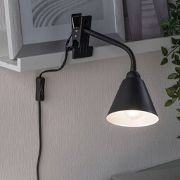 Paulmann Lampka z klipsem Vitis, czarny, salon /