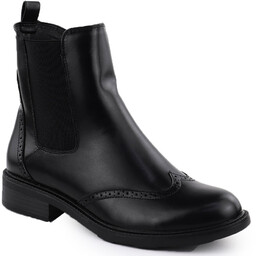 Botki damskie ocieplane sztyblety czarne Potocki SZ12686