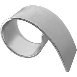 Pierścień na serwetki Wave D 4 cm srebrny