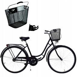 Rower Damsko-Męski Damka Miejski + Kosz Zdejmowany Koła