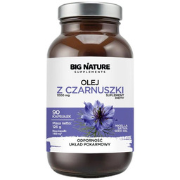 BIG NATURE Olej z czarnuszki suplement diety 90