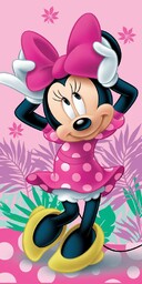 Jerry Fabrics Ręcznik plażowy 70x140 Myszka Minnie Mini