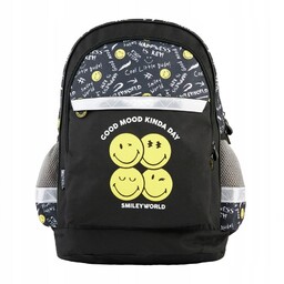 Plecak Szkolny Wielokomorowy Młodzieżowy Smiley World Paso Emotki