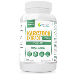 Wish Karczoch Extract 600 mg, 120 kapsułek