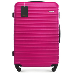 Duża walizka z ABS - u i identyfikator