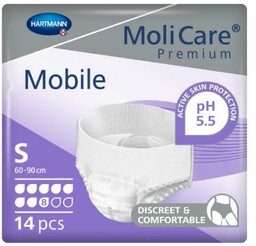 MoliCare Premium Mobile Majtki chłonne 8K rozmiar S,