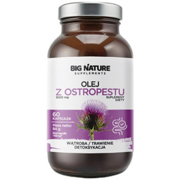 BIG NATURE Olej z ostropestu suplement diety 60