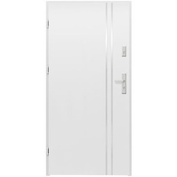 Drzwi zewnętrzne Fluoryt II białe 90 cm lewe