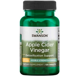 Ocet Jabłkowy z Cydru 200mg, Swanson, 120 Tabletek