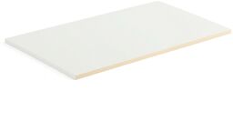 Półka THEO, 1000x450/470 mm, rant brzoza, biały