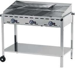 HENDI Grill gazowy Green Fire Kitchen Line 3-palnikowy