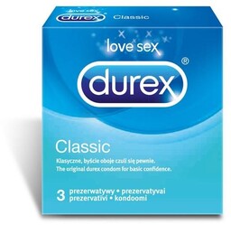 Durex Classic Prezerwatywy, 12 sztuk