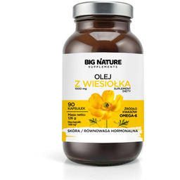 BIG NATURE Olej z wiesiołka suplement diety 90