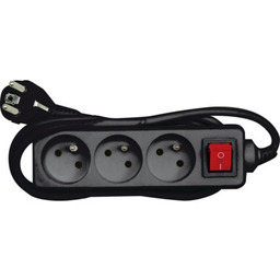 VOREL Przedłużacz 72626 (3 m) Czarny