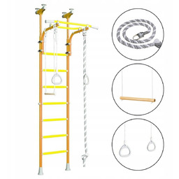 Drabinka gimnastyczna dla dzieci Kometa 5 pomarańczowy