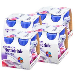 Zestaw 4x Nutridrink Multi Fibre truskawka, 4x125ml