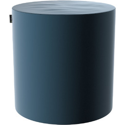 Puf Barrel, pruski błękit, ø40, wys. 40 cm,