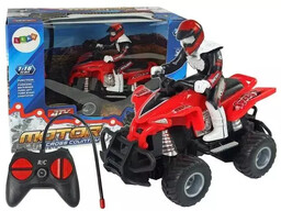 Quad zdalnie sterowany czerwony 27 Mhz 1:16 -