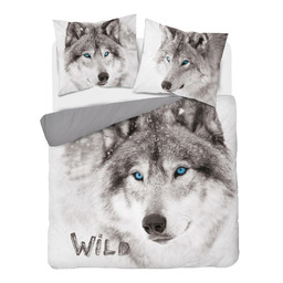 Detexpol Pościel bawełniana 220x200 Wilk 4712 A Holland
