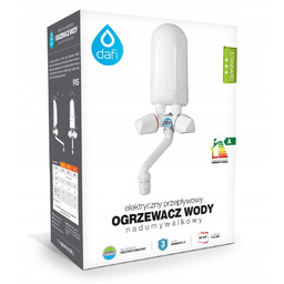 Elektryczny Podgrzewacz Wody Przepływowy 3,7kW Z Baterią Białą