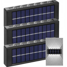 3x Lampka Solarna Led Zewnętrzna Wodoodporna na Balkon
