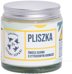 Cztery Szpaki Pliszka, cytrusowa świeca sojowa, 120 g