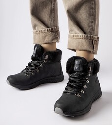 Czarne trapery ocieplane Big Star MM274488-37