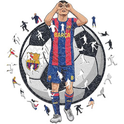 Iconic Puzzles Drewniane puzzle, unisex-dorośli, wielokolorowe, L, 500