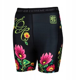 Legginsy Spodenki Krótkie Damskie Folk 1/3 S
