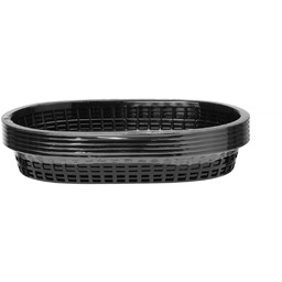 KOSZYK DO PIECZYWA OWALNY 275x175x38 mm CZARNY ZESTAW