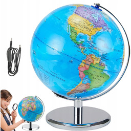 Globus Lampka Nocna Led 9,5 Cala Metalowa Podstawa