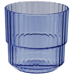 Szklanka z tritanu LINEA, kolor niebieski, 220 ml,