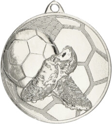 Medal srebrny stalowy - Piłka Nożna - 50mm