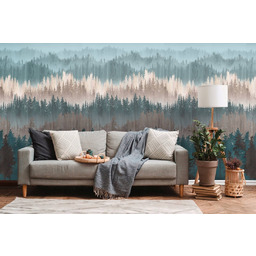 Las we Mgle- Tapeta- Fototapeta 3D- na Flizelinie-