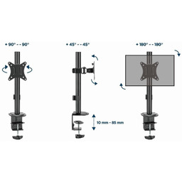 Držák 1 monitoru na stůl GEMBIRD MA-D1-02, až
