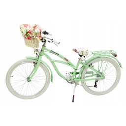 Piękny Aluminiowy Miętowy 24 Rower beach cruiser