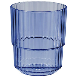 Szklanka z tritanu LINEA, kolor niebieski 300 ml,