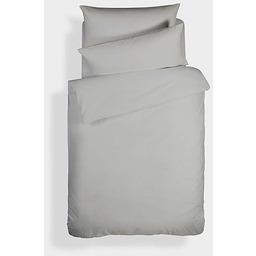 Bianca Komplet pościeli Plain Dyed Silver 140x220+65x65