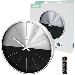 Hama zegar ścienny Sicily (kwarcowy, stylowy, bez odgłosów