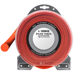 Żyłka tnąca 2.4/90m okrągła pomarańcz DBPLCEDBD01/04RO