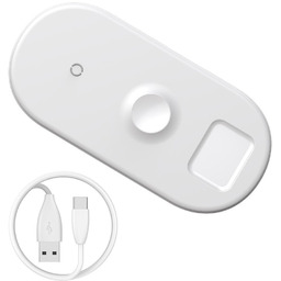 Baseus 3w1 ładowarka bezprzewodowa Qi do telefonu, Apple