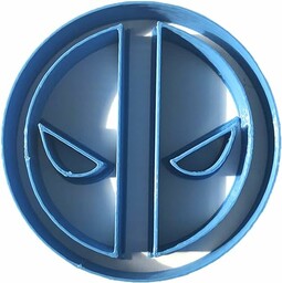 Cuticuter Deadpool Logo wykrawacz do masy cukrowej, niebieski