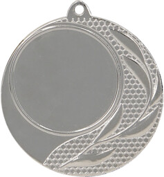 Medal stalowy srebrny z miejscem na emblemat 40mm