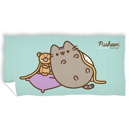 Bawełniany Ręcznik Pusheen Kot Z Misiem 70x140