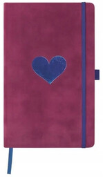 Notatnik Castelli Velluto Heart 13x21 gładki - Pelikan