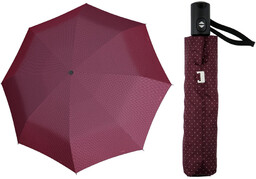 Mocna Automatyczna Damska Parasolka Doppler Carbonsteel, Bordowa