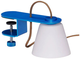 Lampa Ścienne Hübsch, niebieski, salon, szkło