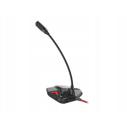 Genesis Mikrofon gamingowy Radium 100 Czarno-czerwony Usb 2.0