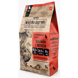 WIEJSKA ZAGRODA Karma dla psa Wołowina z indykiem